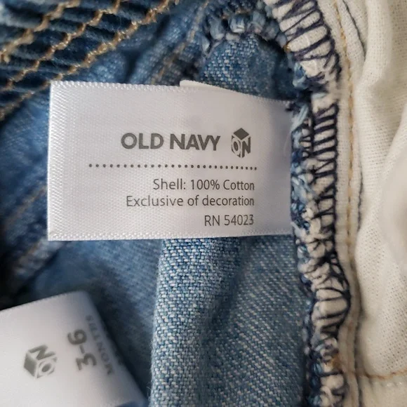 Old Navy Blue Denim Floral Embroidered Skirt, Size 3-6 Months - Picture 6 of 6